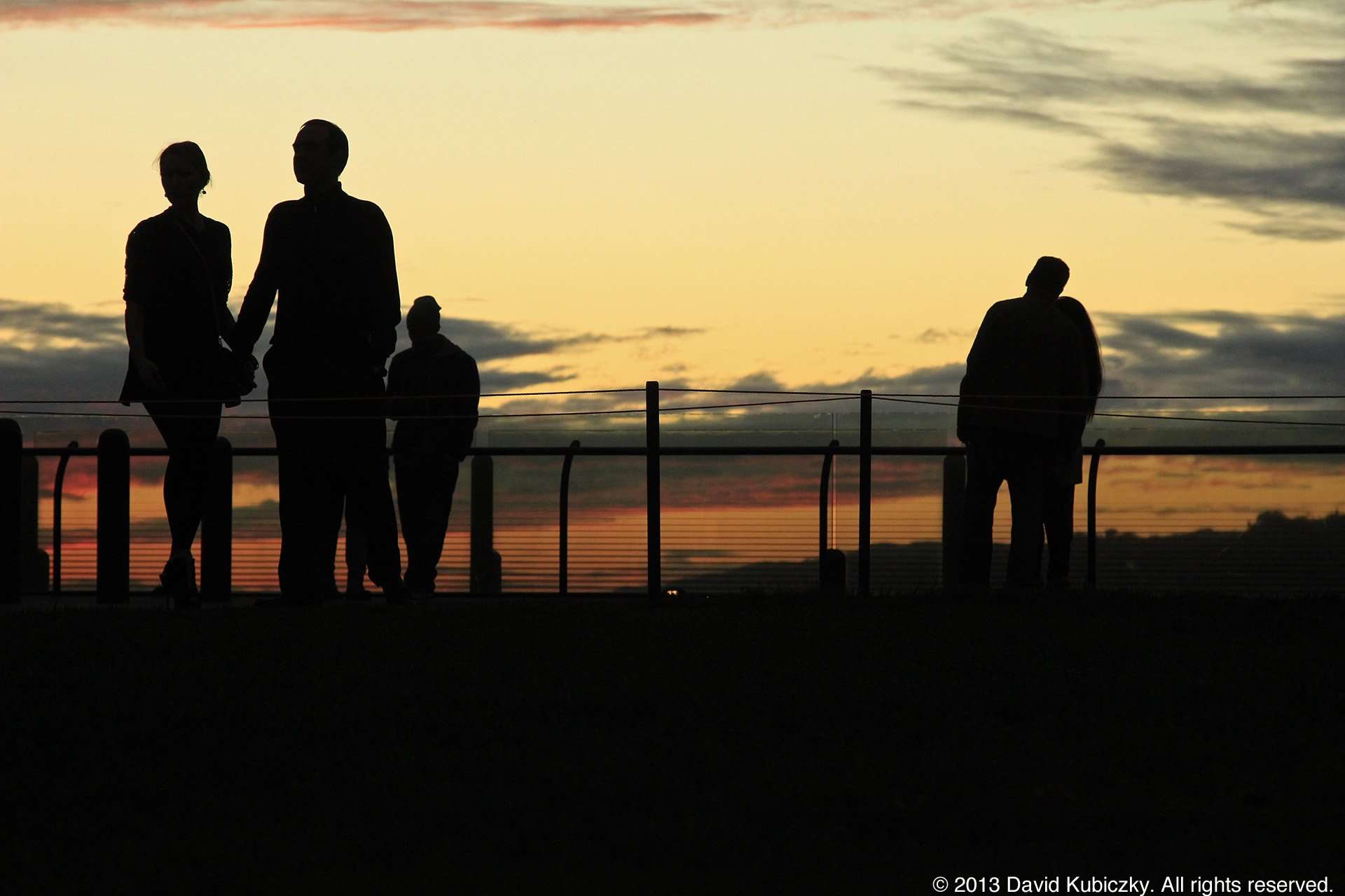 Sunset silhouettes.